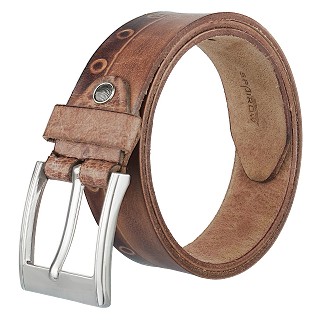 Men's Genuine Leather Belt- Brown | Pin buckle